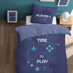 Parure de lit imprimée GAMER - MATT & ROSE - 100% coton - 140x200 cm  - vertbaudet enfant