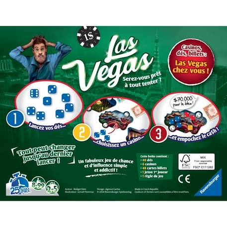 Las Vegas Jeu d'ambiance Ravensburger ROUGE 3 - vertbaudet enfant 