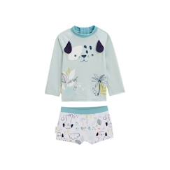 Maillot de bain bébé 2 pièces t-shirt de protection UV & boxer Elliot  - vertbaudet enfant