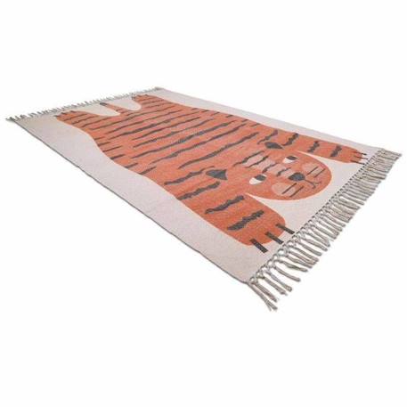 Tapis enfant tigre DAJALA - 110 x 170 cm - Coton - Oeko Tex - Nattiot ORANGE 4 - vertbaudet enfant 