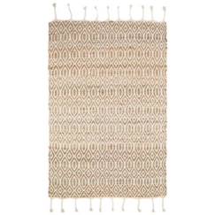 Linge de maison et décoration-Décoration-Tapis Coton&Jute Sierra par Nattiot - Blanc - 110 x 170 cm