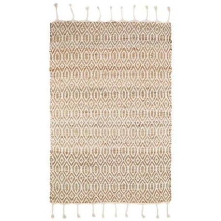 Tapis Coton&Jute Sierra par Nattiot - Blanc - 110 x 170 cm BLANC 1 - vertbaudet enfant 