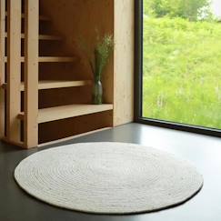 Linge de maison et décoration-Décoration-Tapis Coton Neethu Natural par Nattiot - Ø 110 cm - NATURAL - Ø 110 cm