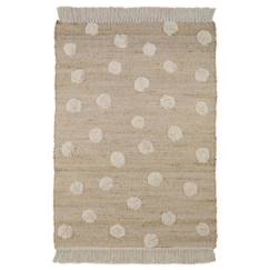 Linge de maison et décoration-Tapis enfant Nop tissé main en jute / coton naturel 100x150 - Nattiot