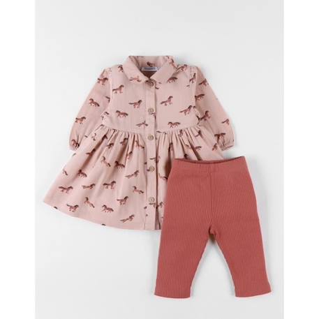 Ensemble robe + legging ROSE 1 - vertbaudet enfant 