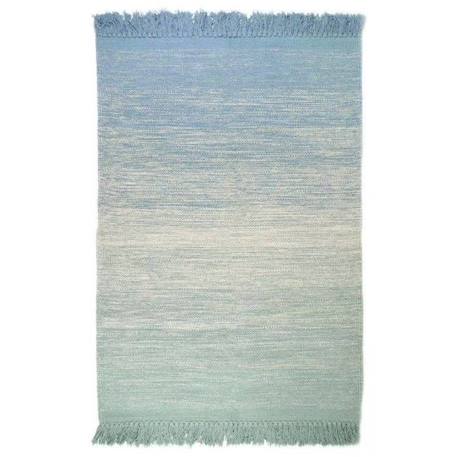 Tapis Coton Kirthy Bleu par Nattiot - 100 x 150 cm - Bleu - 100 x 150 cm BLEU 1 - vertbaudet enfant 