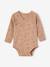 Lot 5 bodies manches longues bébé ouverture naissance en coton bio beige 3 - vertbaudet enfant 