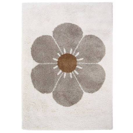 Tapis Enfant Bohemian Daisy Rectangulaire par Nattiot - 120 x 170 cm - TAUPE GRIS 1 - vertbaudet enfant 