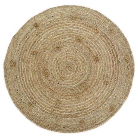 Tapis enfant Siska tressé main en jute naturel Ø140 - Nattiot BEIGE 1 - vertbaudet enfant 