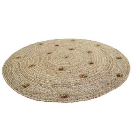 Tapis enfant Siska tressé main en jute naturel Ø140 - Nattiot BEIGE 2 - vertbaudet enfant 