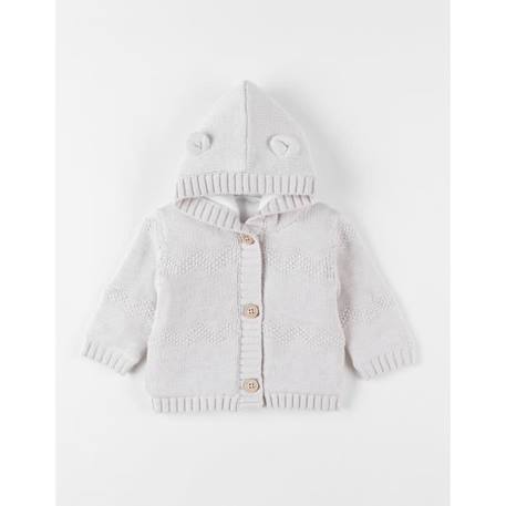 Mantelet en tricot, chiné/paillettes BEIGE 1 - vertbaudet enfant 