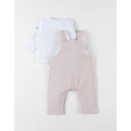 Set salopette + t-shirt, éléphant BEIGE+BEIGE 2 - vertbaudet enfant 