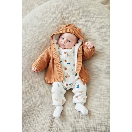 Mantelet en tricot, caramel BEIGE 4 - vertbaudet enfant 