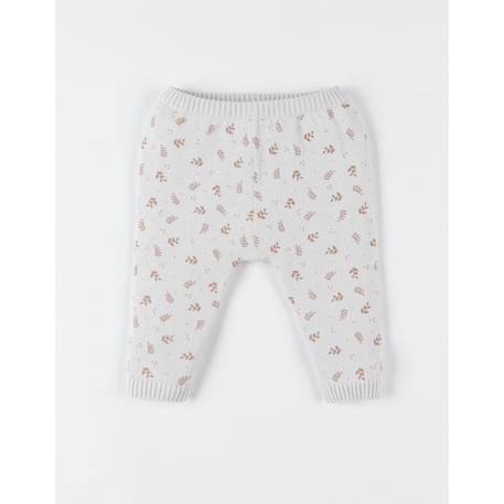 Legging en tricot bio fin BEIGE 1 - vertbaudet enfant 