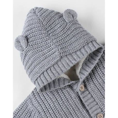 Mantelet en tricot, GRIS+GRIS 3 - vertbaudet enfant 