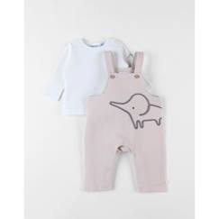 Set salopette + t-shirt, éléphant  - vertbaudet enfant