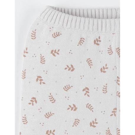 Legging en tricot bio fin BEIGE 4 - vertbaudet enfant 