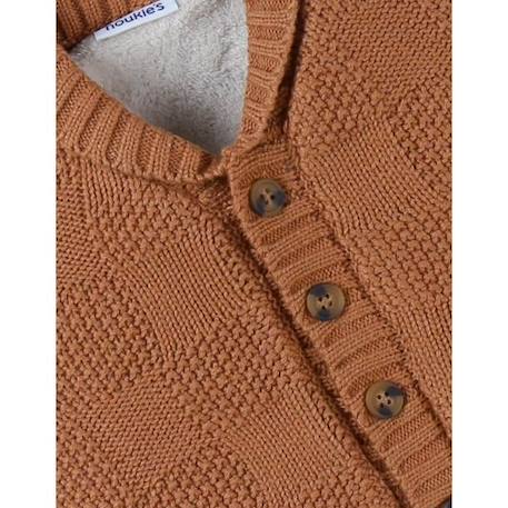 Mantelet en tricot, caramel MARRON 3 - vertbaudet enfant 