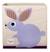 3 Sprouts - Cube de rangement Lapin - ELEMENTS FOR KIDS BEIGE 2 - vertbaudet enfant 