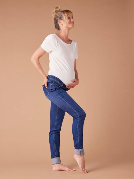 Jean skinny de grossesse ENVIE DE FRAISE bleu foncé+denim black 1 - vertbaudet enfant 