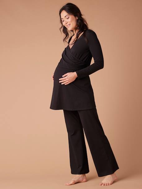 Kit maternité 2 en 1 ENVIE DE FRAISE robe -tunique et pantalon large noir 5 - vertbaudet enfant 