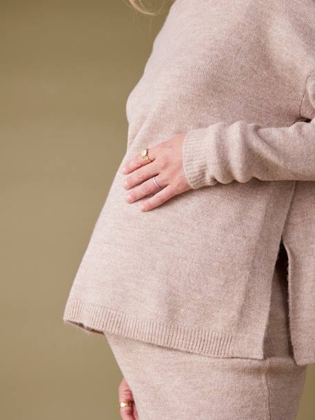 Ensemble pull et jupe tricot taupe 6 - vertbaudet enfant 