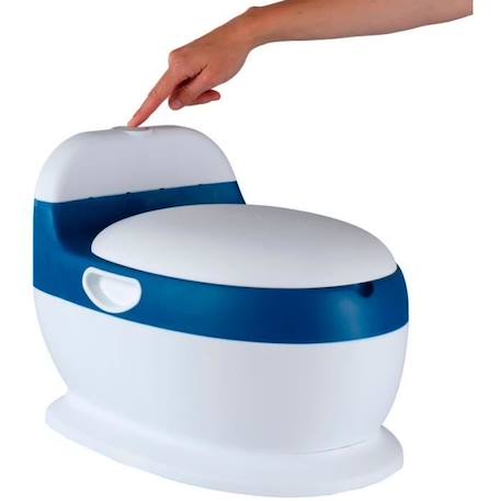 Mini toilette - THERMOBABY - Bleu - Confortable avec bruit de chasse d'eau BLEU 3 - vertbaudet enfant 