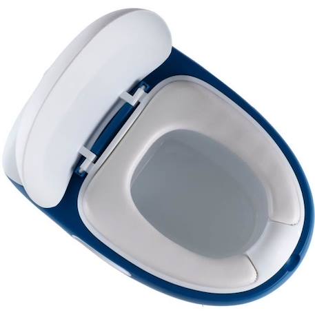 Mini toilette - THERMOBABY - Bleu - Confortable avec bruit de chasse d'eau BLEU 4 - vertbaudet enfant 