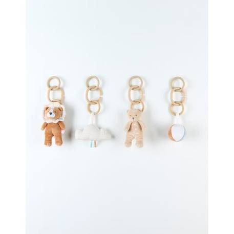 Ensemble d'activités Babou & Kendi pour arche d'éveil - beige BEIGE 1 - vertbaudet enfant 