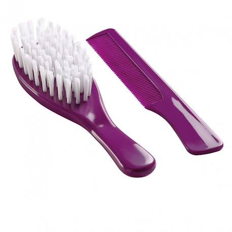 THERMOBABY Brosse et peigne - Prune VIOLET 1 - vertbaudet enfant 