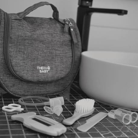 TROUSSE DE SOIN BEBE AVEC ACCESSOIRES GRIS 4 - vertbaudet enfant 