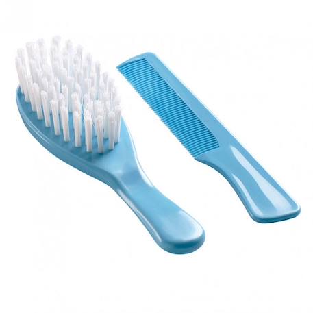 THERMOBABY Brosse et peigne - Bleu turquoise BLEU 1 - vertbaudet enfant 