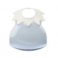 -THERMOBABY Bavoir arlequin - Fleur bleue