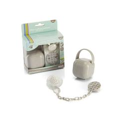 Puériculture-Repas-Sucette et anneau de dentition-THERMOBABY Coffret cadeau sucette - Savane