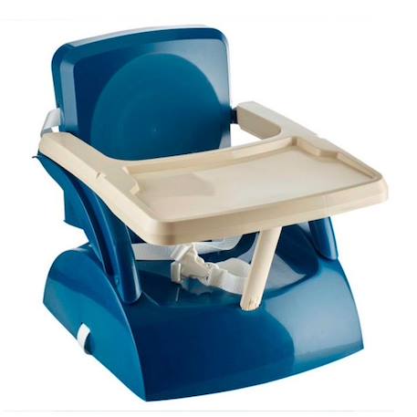 Rehausseur de chaise enfant 2 en 1 THERMOBABY YEEHOP - 6-18 mois - Harnais sécurité 3 points - Tablette amovible - Bleu océan BLEU 1 - vertbaudet enfant 