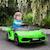 Voiture électrique enfant licence Lamborghini Aventador roadster SVJ télécommande effets sonores lumineux vert VERT 2 - vertbaudet enfant 