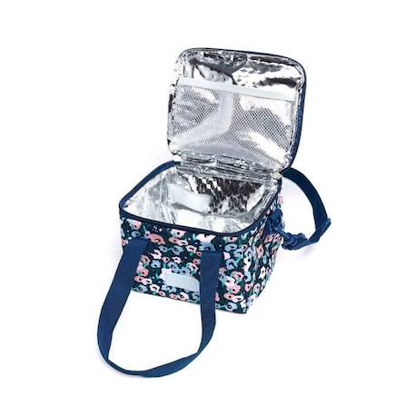 Sac à Goûter Enfants - DRAEGER PARIS - Fleurs - 17 x 13 x 13 cm - Polyester & polyuréthane recyclés BLEU 2 - vertbaudet enfant 