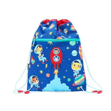 Bébé-DRAEGER PARIS - Sac Imperméable Enfant - Space - 30,5 x 0,5 x 40,5 cm