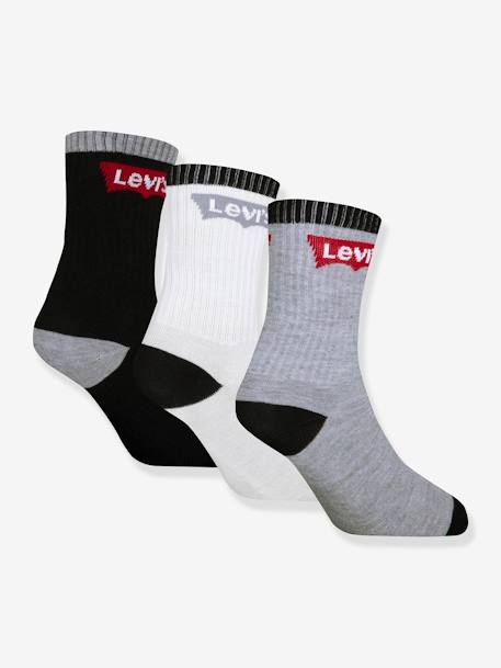 Lot de 3 paires de chaussettes Batwing regular Cut LEVI'S marine+noir+rose 4 - vertbaudet enfant 