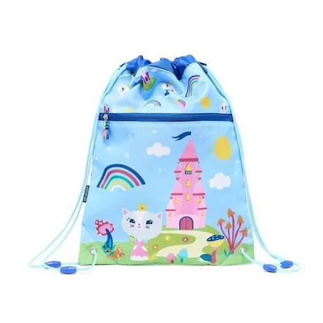 DRAEGER PARIS - Sac Imperméable Enfant - Castle - 30,5 x 0,5 x 40,5 cm BLEU 1 - vertbaudet enfant 