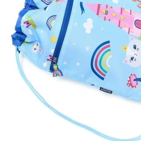 DRAEGER PARIS - Sac Imperméable Enfant - Castle - 30,5 x 0,5 x 40,5 cm BLEU 3 - vertbaudet enfant 