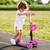 HOMCOM - trottinette - Aluminium - 62x25x73cm - Rose ROSE 2 - vertbaudet enfant 