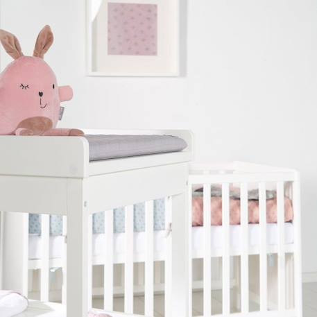 ROBA Table à Langer + Matelas à Langer Gris Piqué 'roba Style' - Laqué Blanc BLANC 4 - vertbaudet enfant 