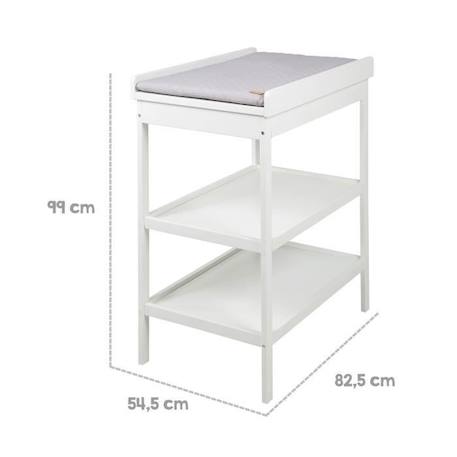 ROBA Table à Langer + Matelas à Langer Gris Piqué 'roba Style' - Laqué Blanc BLANC 3 - vertbaudet enfant 