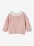 Pull à collerette imprimée fleurs bébé bleu chiné+mauve 5 - vertbaudet enfant 