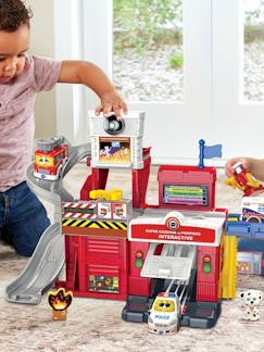 Jouet-Jeux d'imagination-Véhicules, garages, circuits et trains-Super caserne de pompiers interactive - VTECH