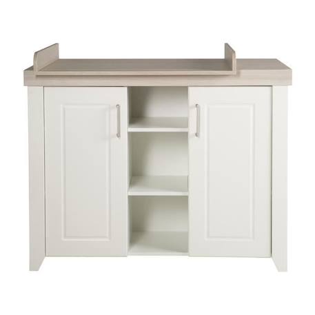 Commode à Langer ROBA Felicia - 2 Portes, 3 Niches - Blanc - Aspect Bois BLANC 2 - vertbaudet enfant 