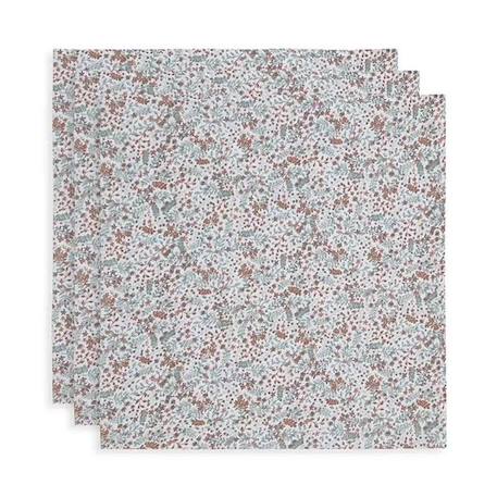 Lange gaze Coton Small 70x70cm Bloom (3 pcs) Jollein VERT 1 - vertbaudet enfant 