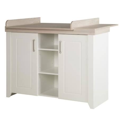 Commode à Langer ROBA Felicia - 2 Portes, 3 Niches - Blanc - Aspect Bois BLANC 1 - vertbaudet enfant 