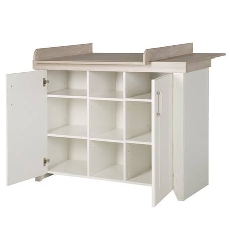 Commode à Langer ROBA Felicia - 2 Portes, 3 Niches - Blanc - Aspect Bois BLANC 5 - vertbaudet enfant 